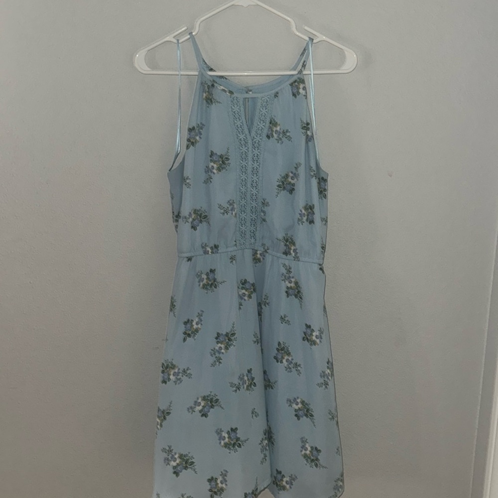 Blue floral sundress